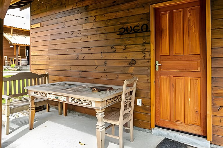 Charmosa Cabana em lindo sítio. Wi-fi e Ar - cab8