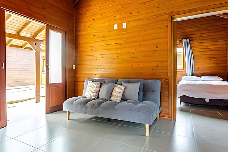 Charmosa Cabana em lindo sítio. Wi-fi e Ar - cab6