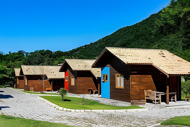 Charmosa Cabana em lindo sítio. Wi-fi e Ar - cab7