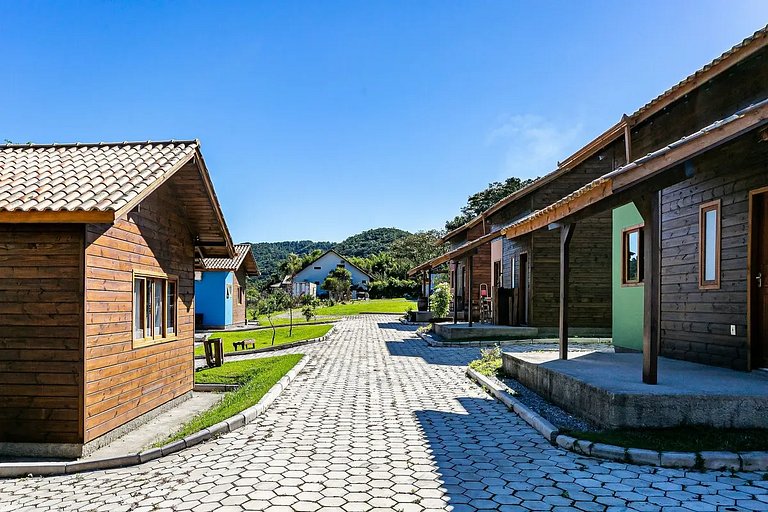 Charmosa Cabana em lindo sítio. Wi-fi e Ar - cab6