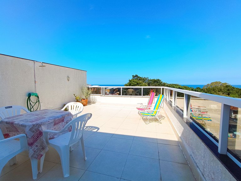 Cobertura loft, Incrível vista mar! - SBR501A
