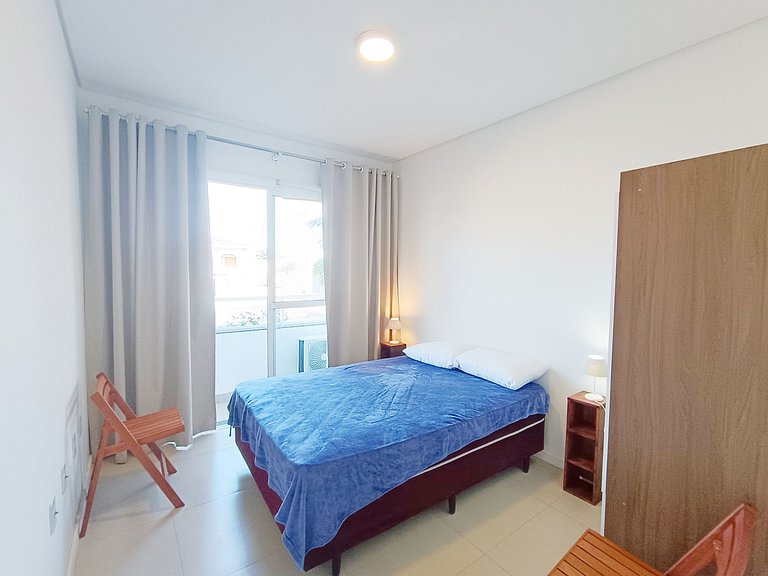 Apartamento Santinho, churrasqueira e ar - INE103