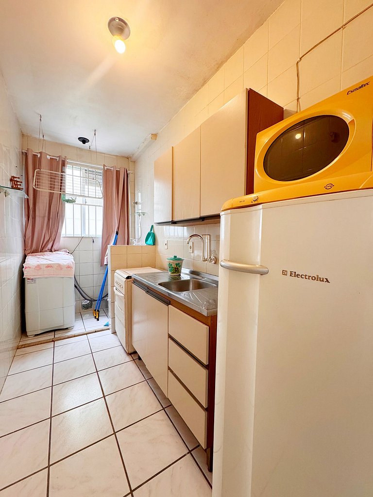 Apto 1dorm. com pátio e churrasqueira - PRC002