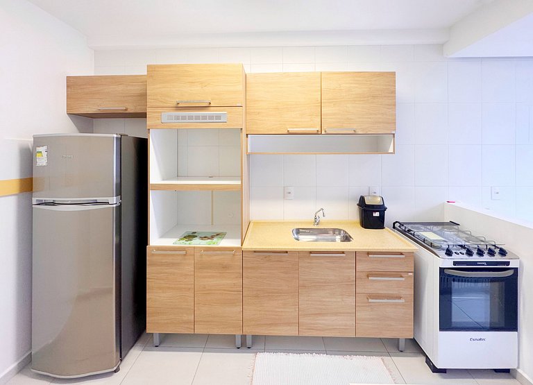 Apto 2 dorm. com ar em Canasvieiras - BEL202A