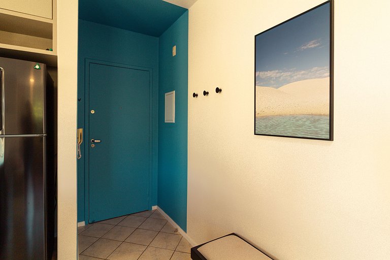 Apartamento, Ar, Churrasqueira a 700m mar - REB101