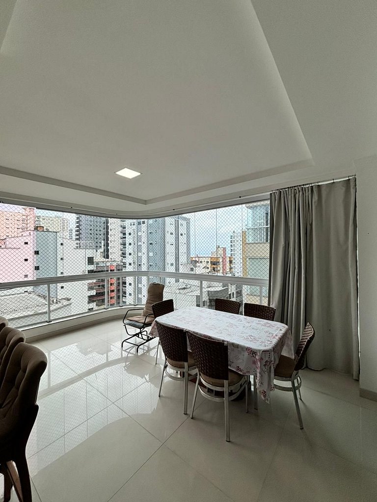 4 suites, área gourmet, meia praia - SOL1001