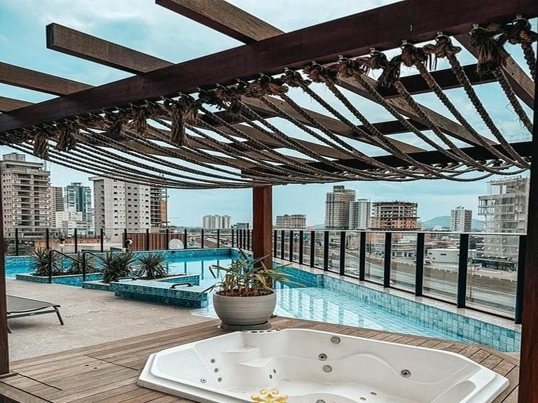 Apto. luxo, 3dorm, meia praia 300m mar - ZUR1204