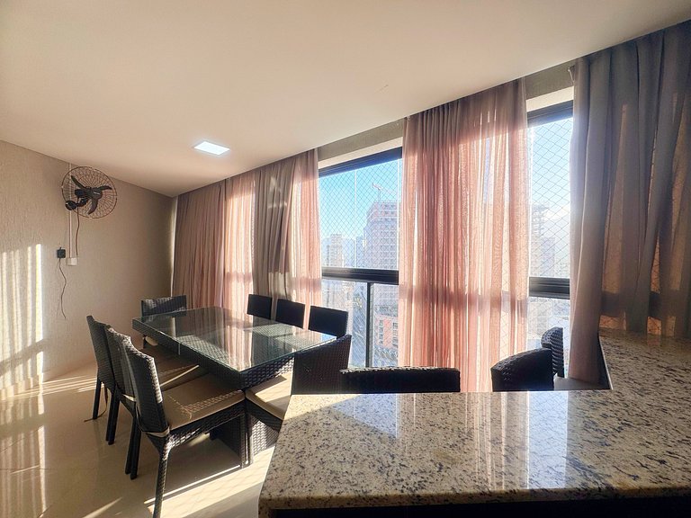 Apto. luxo, 3dorm, meia praia 300m mar - ZUR1204