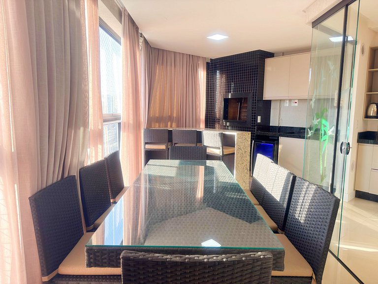 Apto. luxo, 3dorm, meia praia 300m mar - ZUR1204