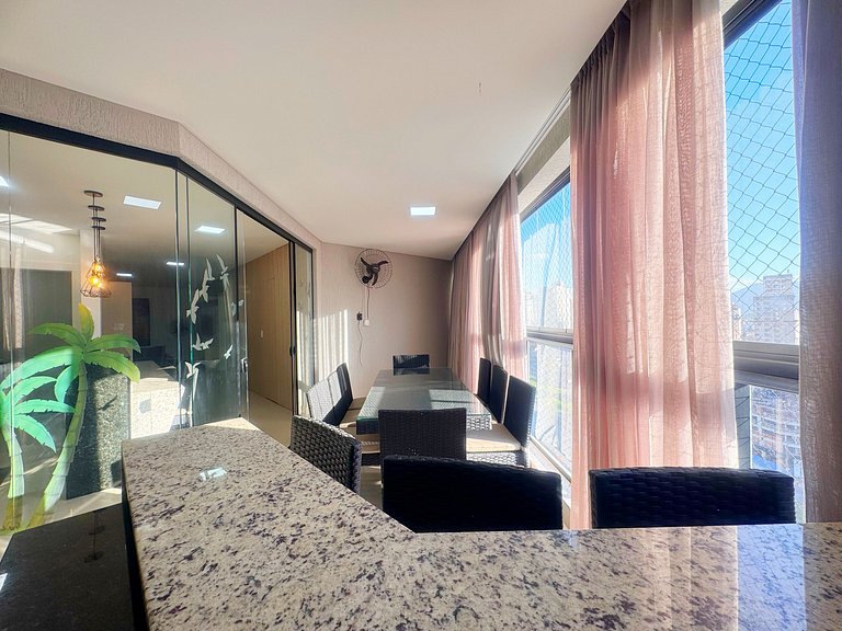 Apto. luxo, 3dorm, meia praia 300m mar - ZUR1204