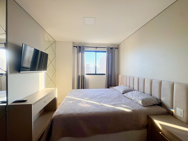 Apto. luxo, 3dorm, meia praia 300m mar - ZUR1204